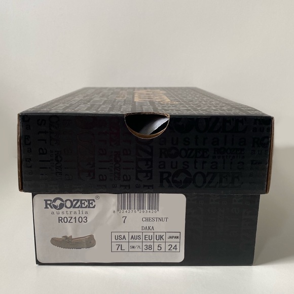 Roozee Australia DAKA Suede Camp Moccasin Driving Loafer Chestnut NIB - Picture 14 of 16